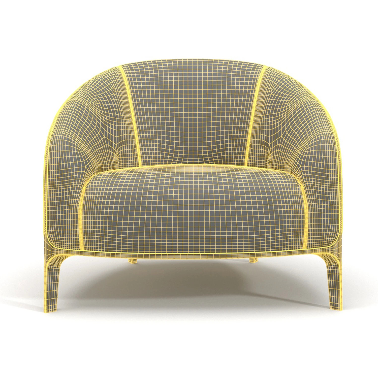 Catherine Lounge Chair 3D Model_07